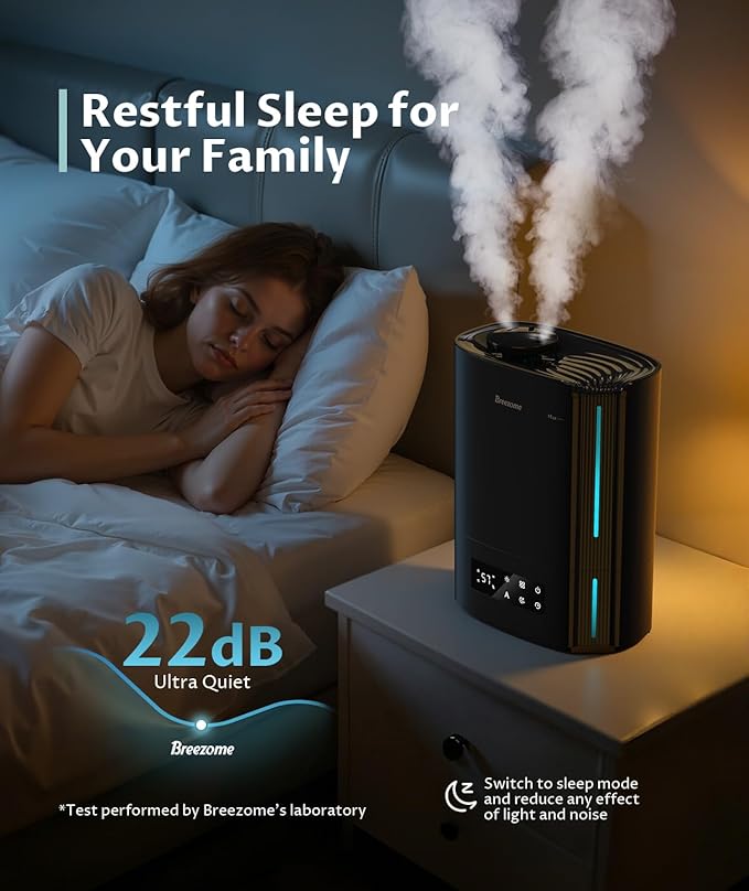 BREEZOME 6L Humidifiers for Bedroom Large Room & Essential Oil Diffuser - Image 4