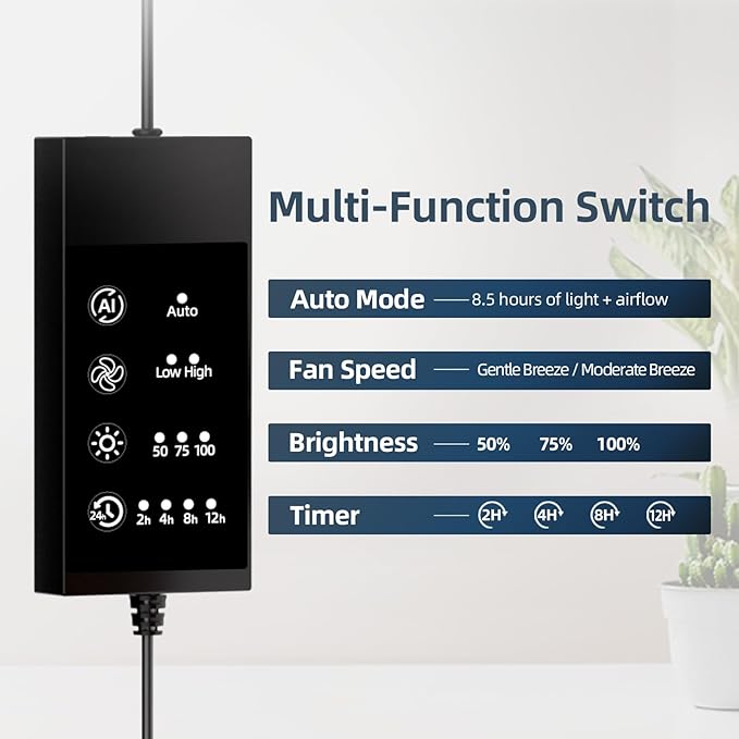 Grow Lights for Indoor Plants, Full Spectrum Plant Grow Light - Image 4