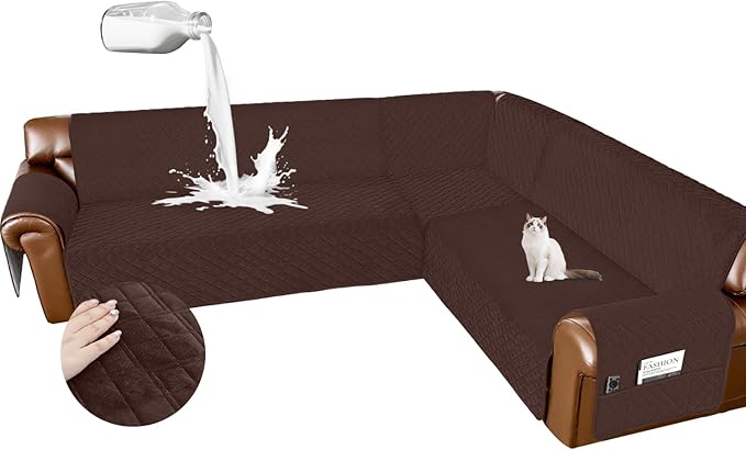 Arfntevss Waterproof Sectional Couch Covers L Shape Washable Velvet Sofa Cover by Arfntevss