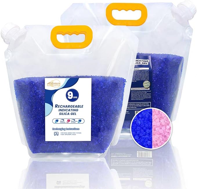Premium Blue to Pink 3mm Silica Beads, Reusable Desiccant Bulk by SorbcoPackagingLLC