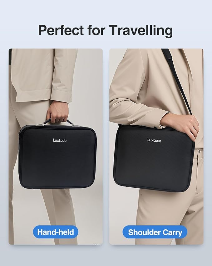 Luxtude Trading Card Case w/Adjustable Dividers, Large Top Loader Card Storage - Image 8