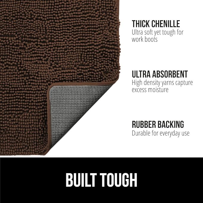 GORILLA GRIP SOAKSTOPPER Dog Door Mat, 70x24 Machine Washable Rug Absorbent - Image 2