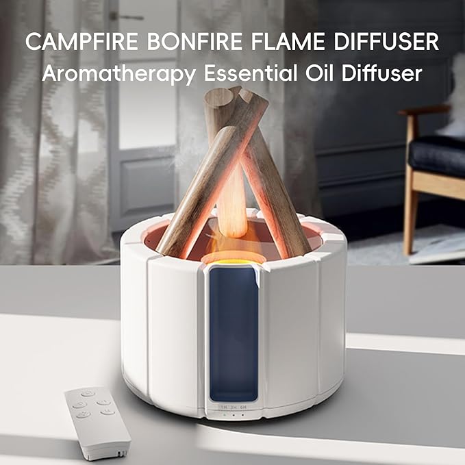 Campfire Flame Fire Diffuser, Bonfire Aromatherapy Essential Oil Diffuser - Image 2