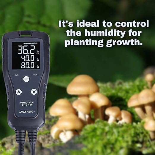 DIGITEN Digital Humidity Controller Humidistat Pre-Wired Plug Simple-Stage AC - Image 3