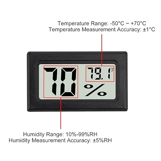 3Pcs Mini Digital Thermometer Hygrometer Electronic Temperature Humidity Gauge - Image 3
