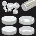 2-5/8" Plastic Hole Plugs White -Round Chair Leg Caps, Flush Mount Pipe Plugs by EASYEAH