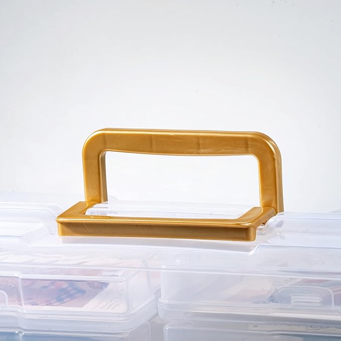 novelinks Transparent 4" x 6" Photo Organizers and Photo Storage Box - Image 5