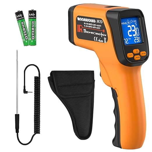 Infrared Thermometer Gun for Cooking, Non Contact Thermometers Laser by MOONASCEND