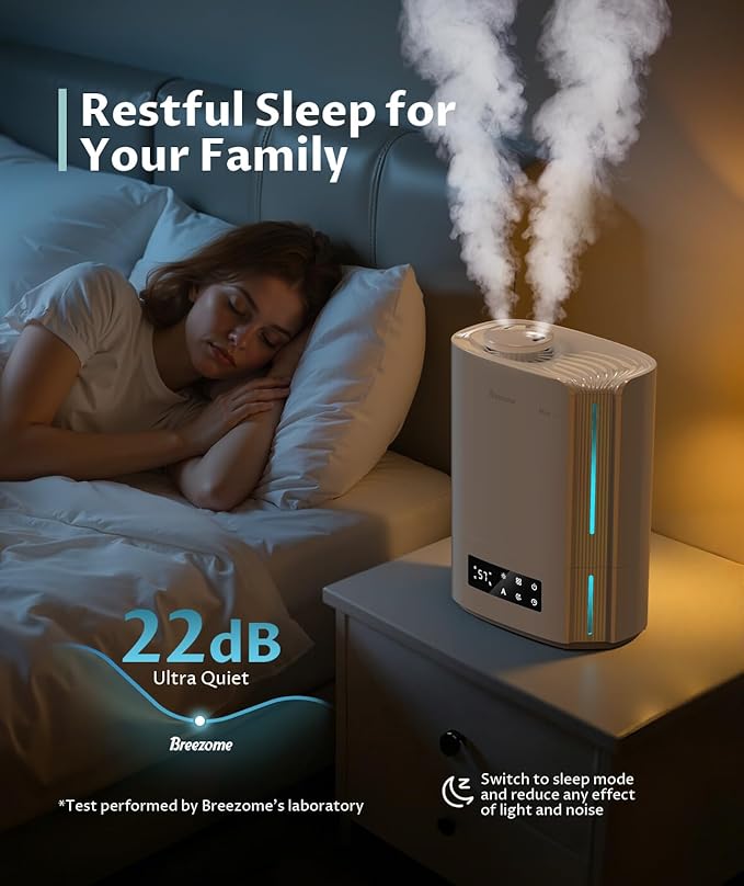 BREEZOME 6L Humidifiers for Bedroom Large Room & Essential Oil Diffuser - Image 4