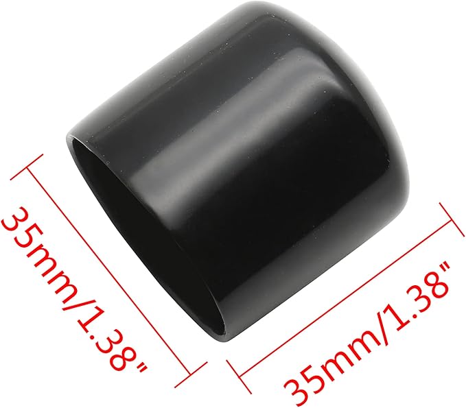 12Pcs Round PVC End Caps, 1-3/8" Vinyl Flexible Bolt Chair Leg Caps Plastic - Image 2