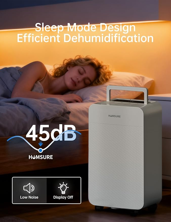 HUMSURE 4500 Sq. Ft 80 Pints Dehumidifier Equipped - Image 3