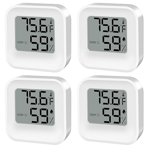 Digital Hygrometer Thermometer for Room Temperature Humidity Meter Indoor by KESHIDE
