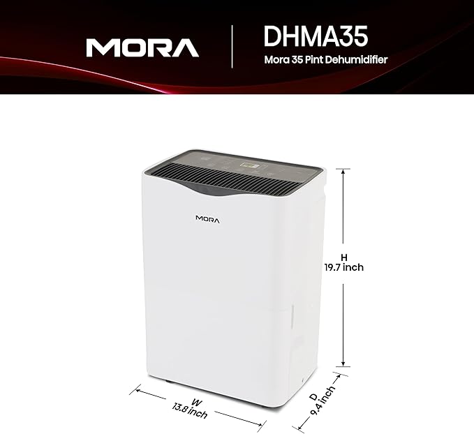 Mora Mora by Hisense 35 Pint Dehumidifier, - Image 2