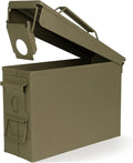 GUGULUZA Metal Ammo Can 30/50 Cal, Lockable Bullet Storage Case, Waterproof & by GUGULUZA