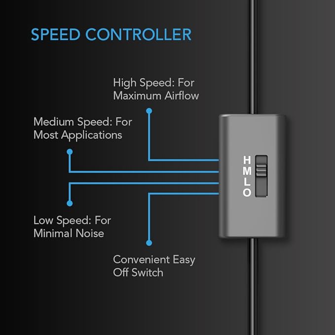 AC Infinity AIRPLATE S5, Quiet Cooling Fan System 8" - Image 3