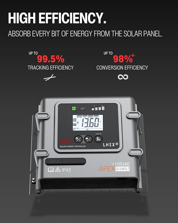 MPPT Solar Charge Controller 30A, 12V 24V Solar Panel Regulator - Image 2
