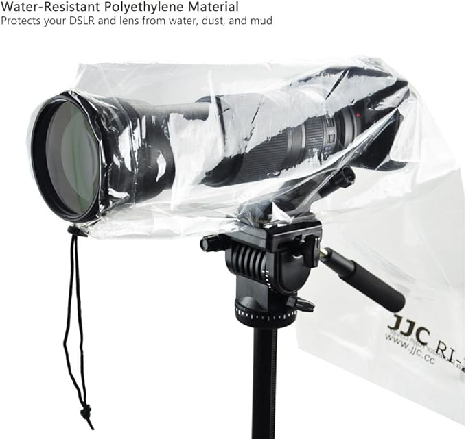 JJC 2 Types DSLR Camera Rain Cover Coat Sleeve Protector - Image 4