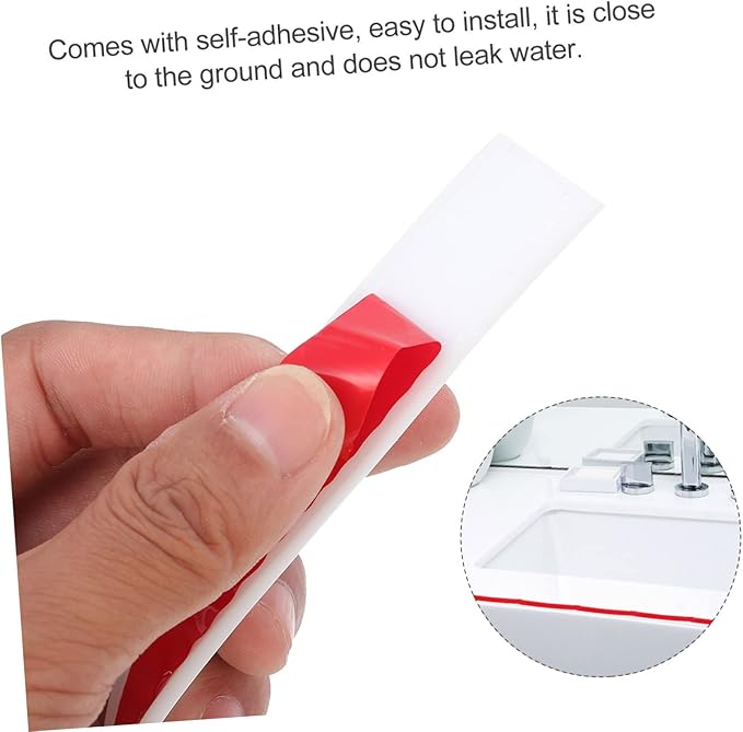 1pc Self-adhesive Water Retaining Strip Countertop Baffle - Image 3