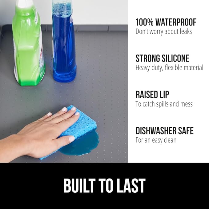 GORILLA GRIP Waterproof Silicone Under Sink Mat - Image 2