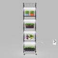 SOLIGT Plant Shelf with Grow Lights, 5 Tier Grow Light Stand Rack with 8 Pack by SOLIGT