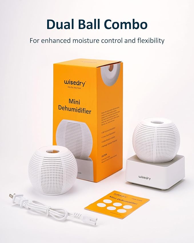 Wisedry 2 Hours Fast Rechargeable Mini Dehumidifier - Image 7