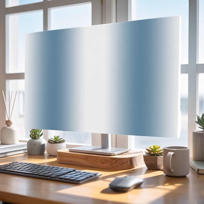 Modern Blue White Gradient Indoor TV Cover, Elastic TV Screen Protector - Image 5