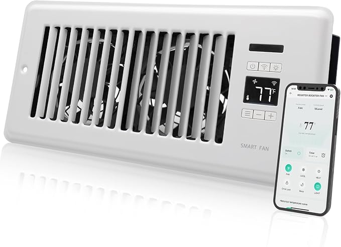 Super Quiet Register Booster Fan by Howeall