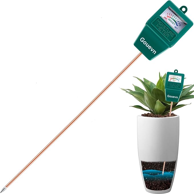 Long Probe Soil Moisture Meter for Plants, Plant Moisture Meter for House Plants by Gouevn