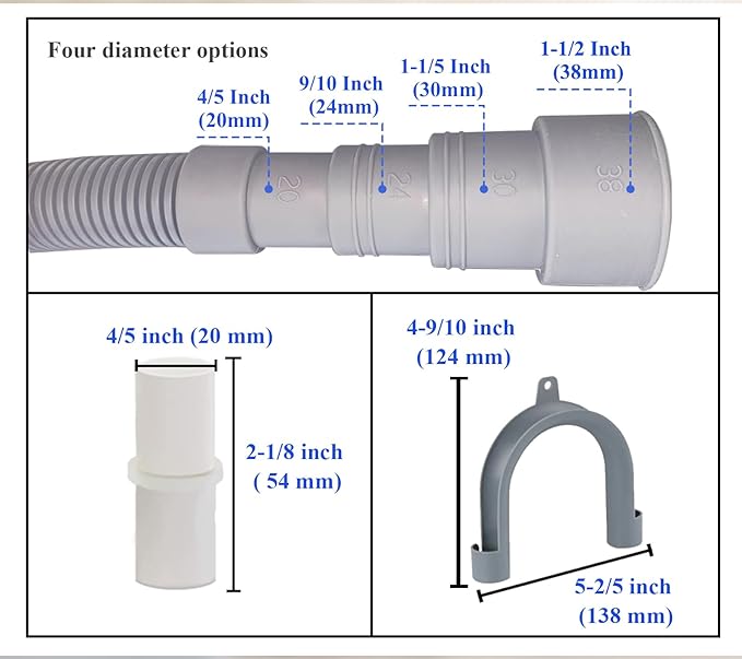 10ft Washing Machine Drain Hose Extension Kit - Image 2