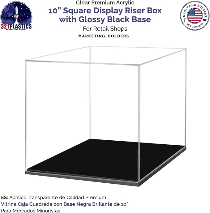 10 Inch Clear Acrylic Display Box - Image 3