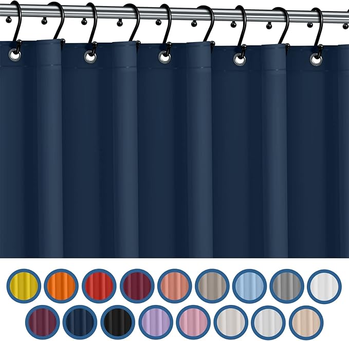 Italian Collection PEVA Shower Curtain Liner 6G Thick, PVC-Free 72" x 72" – - Image 8