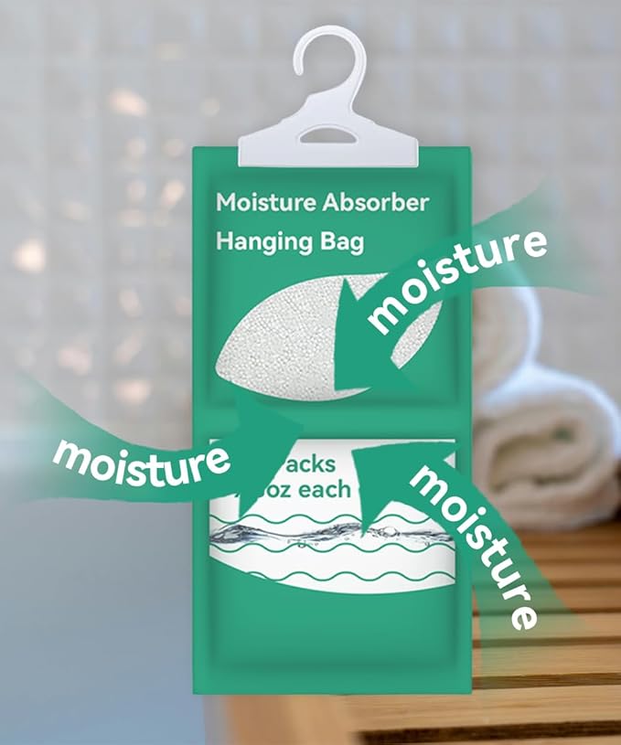 Moisture Absorbers Packets, Fragrance Free, Humidity Packs, Hanging Closet - Image 4