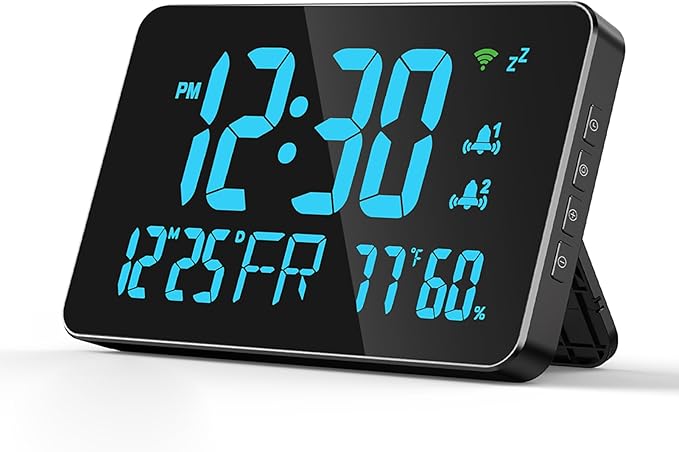 for Tuya WiFi Temperature Humidity Clock, Large LED Display - Image 2