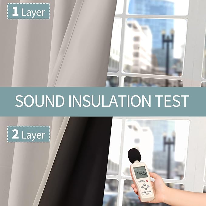BGment Blackout Curtains for Bedroom 72 Inch Long, Thermal Insulated Full Room - Image 8