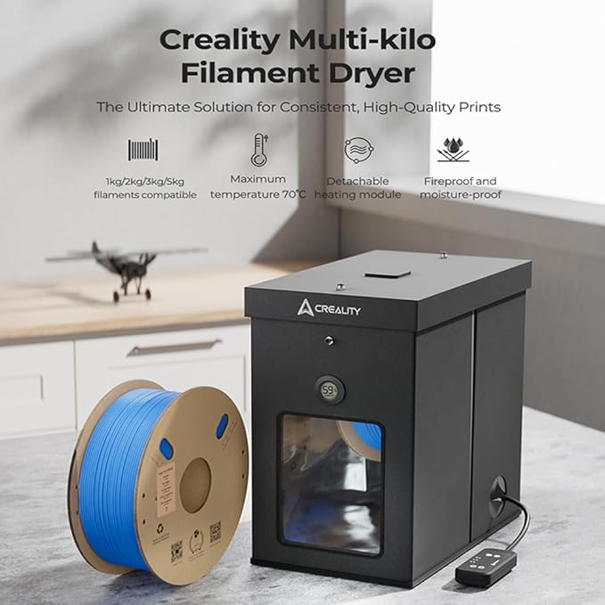 Creality Multi-Kilo Filament Dryer，Fireproof and Moisture-Proof Detachable - Image 2