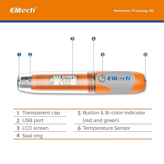 Elitech RC-51 Digital Temperature Data Logger USB Reusable 32000 Points - Image 8