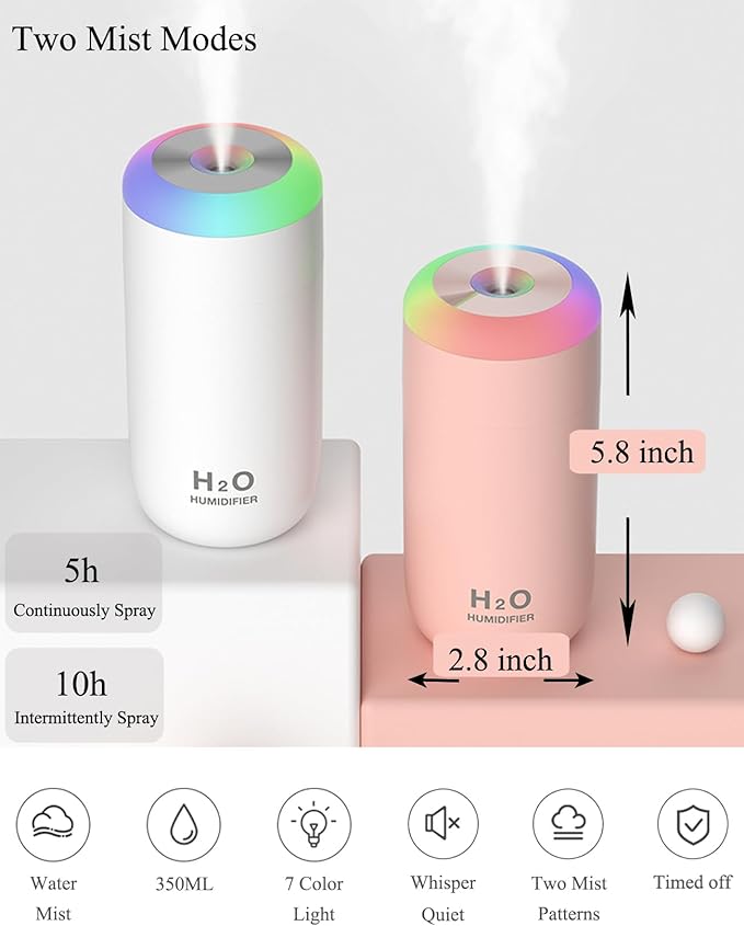 Plant Humidifier indoor, 350ml Humidifier - Image 2