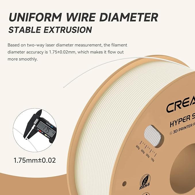 Official CREALITY Hyper PLA Filament 1.75mm, High Speed PLA 30-600mm/s 3D - Image 4