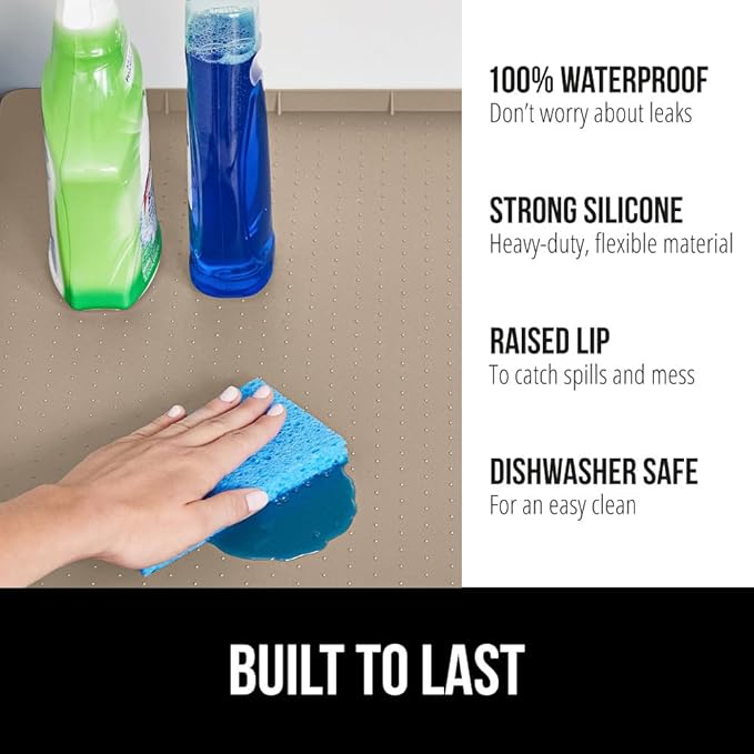 GORILLA GRIP Waterproof Silicone Under Sink Mat - Image 2