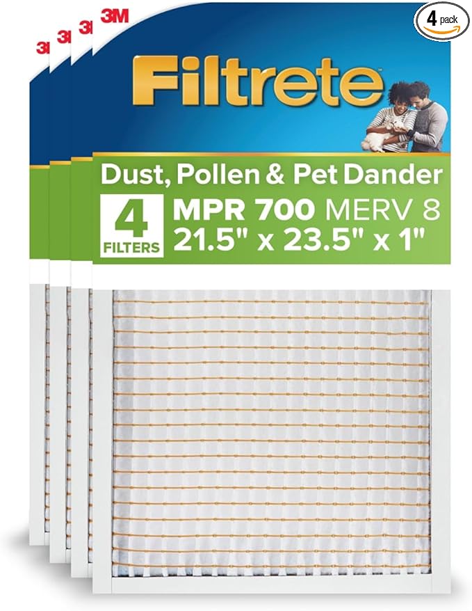 Filtrete 21.5x23.5x1 AC Furnace Air Filter, MERV 8, MPR 700, Tough on Pollen by Unknown