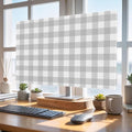 Farm Minimalist Gray Checker Indoor TV Cover, Elastic TV Screen Protector by Unknown