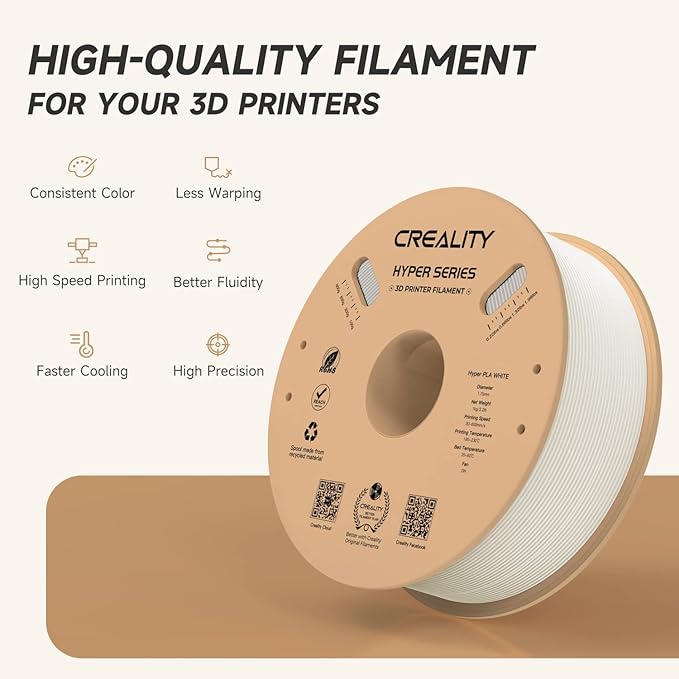 Official CREALITY Hyper PLA Filament 1.75mm, High Speed PLA 30-600mm/s 3D - Image 3