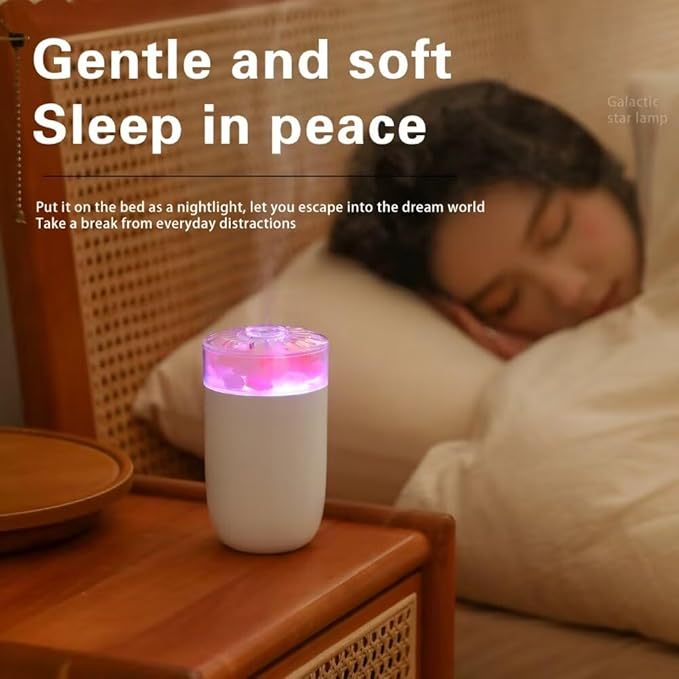 Himalayan Salt Lamp Ultrasonic Humidifier, Essential Oil Aromatherapy Diffuser - Image 6