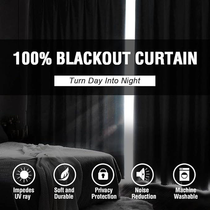 H.VERSAILTEX 100% Blackout Curtains - Image 3
