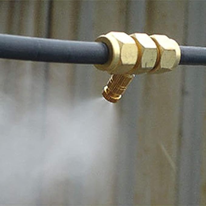 Brass Misting Nozzle, 10 Pack High Pressure Spray 10/24 UNC Outdoor Anti-drip - Image 5