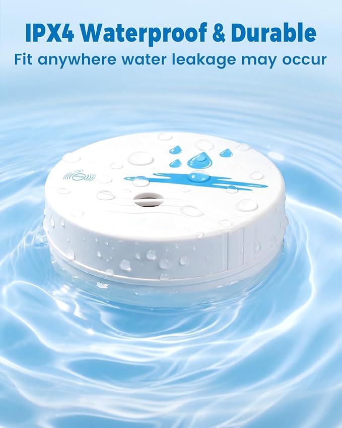 12 Pack Water Leak Detectors for Home, 100dB Waterproof Water Sensor Alarm Leak - Image 9