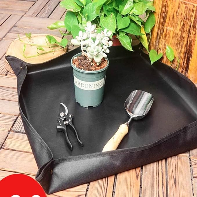BIUWING 2PCS Indoor Plant Transplanting Repotting Mat Foldable Garden Work - Image 6