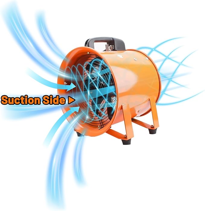 dreamdragon 12-Inch High-Velocity Portable Utility Blower Fan, Industrial - Image 7