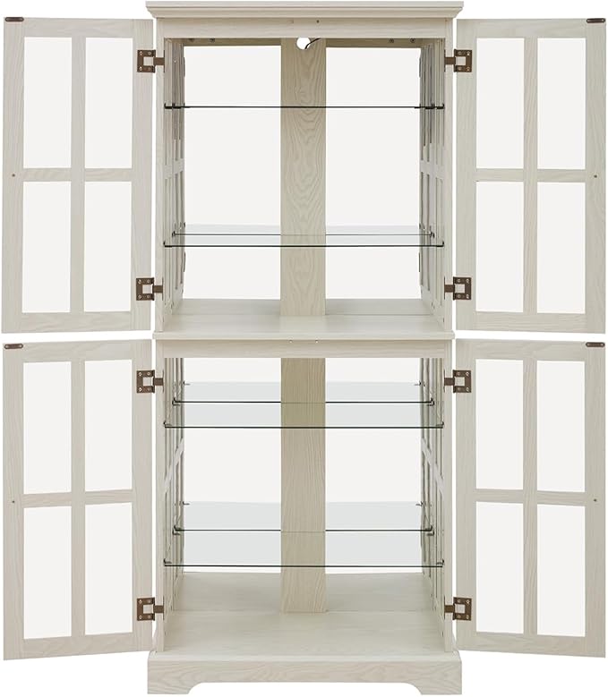 Lighted Glass Curio Cabinet - Image 3