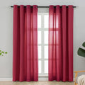 L.Z.E Non-See-Through Privacy Curtains 84 Inches Long 2 Panels Set, Light by LZE